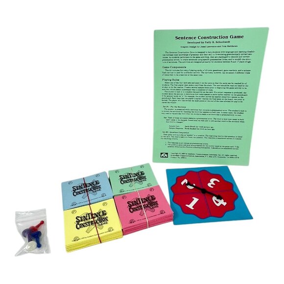 Sentence Construction Game Home School Learn Academic Communication Assoc - Picture 6 of 6